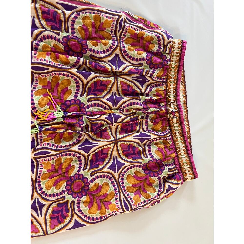 NWT Haute Hippie 2 pc Set Blouse Pants Womens Medium Floral Abstract Y2K Boho - Picture 12 of 15